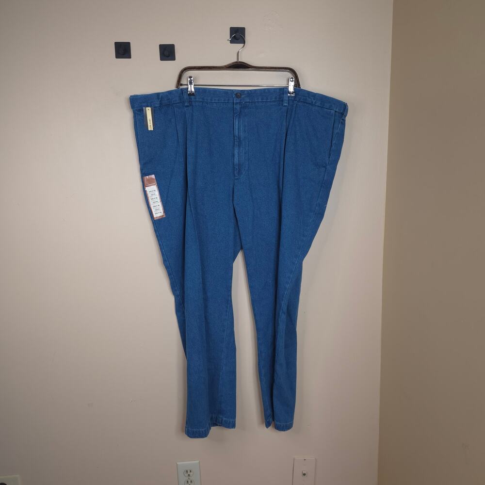 Haggar BIG & TALL Work to Weekend Denim Trouser in Stonewash Size 52x30